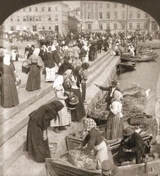 Barcos do mercado, Helsínquia, Finlândia, 1898.