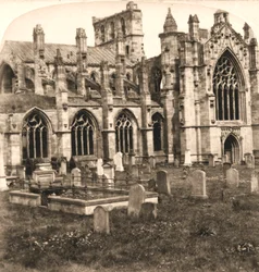 Abadia de Melrose, Melrose, Escócia, 1896.