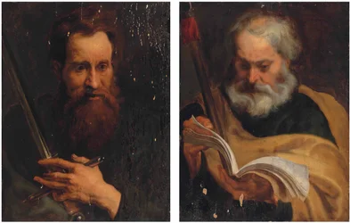 Pendentes dos apóstolos São Paulo e São Tomé