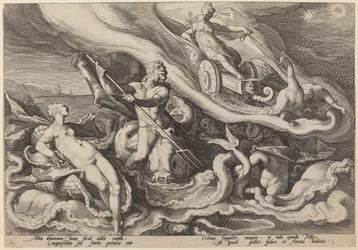 Juno reclamando com Oceanus e Tethys sobre Calisto