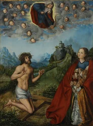 Dupla intercessão: Cristo e a Virgem Intercedendo pela Humanidade junto de Deus Pai