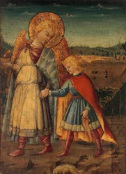 O Arcanjo Rafael e Tobias, início a meados da década de 1460.