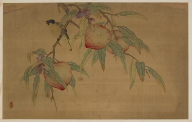 Bird, Fruit, and Flowers, Qing dynasty, 1741.