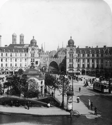 Karlsplatz, Munique, Alemanha, c1900s.