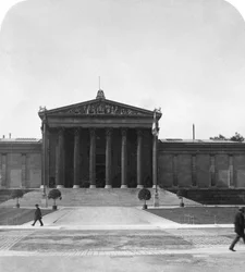Prédio de exposições de arte, Munique, Alemanha, c1900