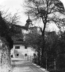 Abadia de Nonnberg, Salzburgo, Áustria, c1900s.