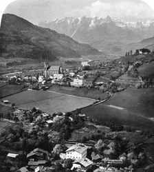 St Johann na região de Pongau, Salzburgo, Áustria, c1900s.