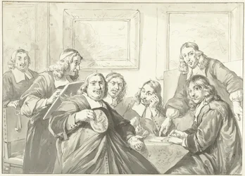 Os supervisores da Guilda de São Lucas em Haarlem, 1675.
