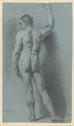 Nu masculino de pé, visto de costas (1.º prémio 1774)