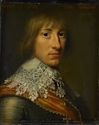Retrato de Hendrik Casimir I Conde de Nassau-Dietz, c.1632 (óleo sobre painel)