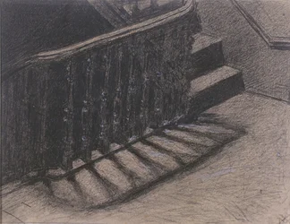 A escadaria (carvão vegetal)