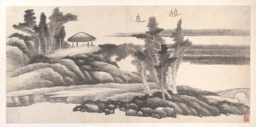 Paisagens dos Doze Meses, ca. 1685 (álbum de doze folhas de pintura; tinta sobre papel)