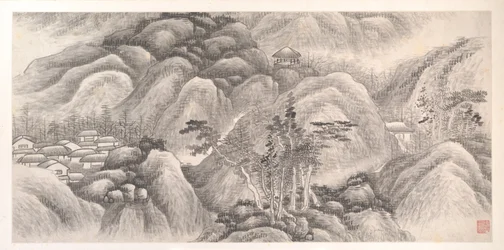 Paisagens dos Doze Meses, ca. 1685 (álbum de doze folhas de pintura; tinta sobre papel)