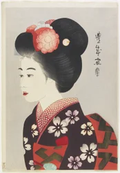 Maiko Girl, 1924 (impressão em xilogravura a cores)