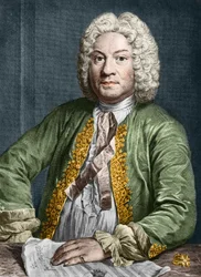 retrato de François Couperin (1668-1733) (gravura)