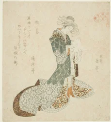 Liu Haichan (Gamma), da série "A Vida dos Imortais Taoístas Parodiados por Cortesãs - Uma Série de Sete"