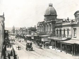 Rundle Street, Adelaide, Austrália, 1895.