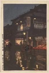 Doze Cenas de Tóquio: Rua Kagurazaka após uma Chuva Noturna (Tôkyô jûni dai: Kagurazaka-dôri, ugo no yoru),