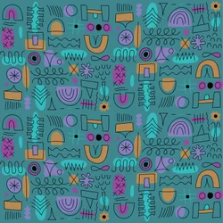 Padrão abstrato sem costuras, 2018 (gráfico vetorial)