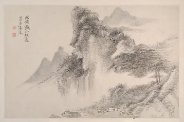 Paisagens na Maneira de Song e Yuan Masters, 1667.