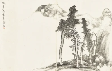 Paisagens e flores, álbum de seis folhas