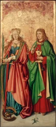 Zurich Violet Master, St. Catherine e St. John the Evangelist