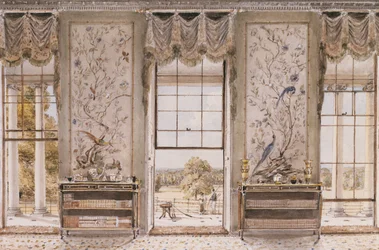 Um interior de estilo oriental