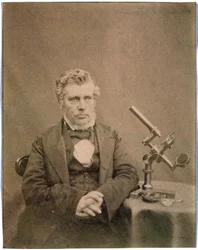 Andrew Pritchard, oculista inglês, c 1850s