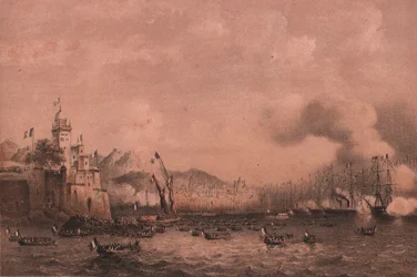 Chegada do Imperador Napoleão III a Génova, Ligúria