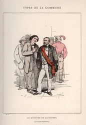 Paris Commune: traje do MINISTRO DA GUERRA DE LA - LE CITIZEN DELESCLUZE (6) em "Les Communeux