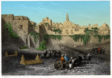 Jerusalém, Israel, por volta de 1840 (gravura)