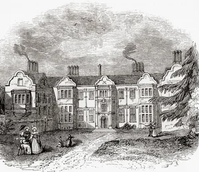 Ladye Place, Hurley, Berkshire, Inglaterra, vista aqui no início do século XIX.