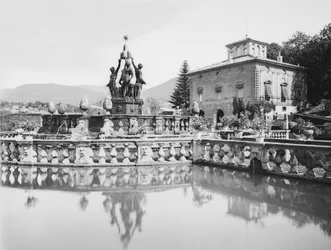 Fonte principal da Villa Lante em Bagnaia, na periferia de Viterbo.