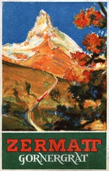 Montanha Matterhorn. c.1930 (gravura)