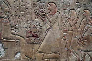 Muse des Beaux-Arts, Lyon, France Museu de Belas Artes, Lyon, France Huyu dando oferendas a Osiris