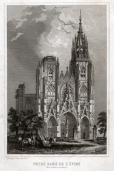 Nossa Senhora do Espinho, meados do século XIX (gravura)
