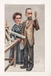 Pierre e Marie Curie, físicos franceses