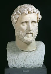 Busto do imperador Antonino Pio (86-161) das Termas de Caracalla, Roma, c.140 (mármore)