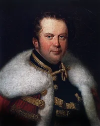 Retrato de Franz Brunsvik (1777-1849), violoncelista eslovaco e diretor do teatro municipal de Budapeste