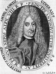 Retrato do príncipe Antonio Ottoboni (1646-1710), general do exército papal, gravura