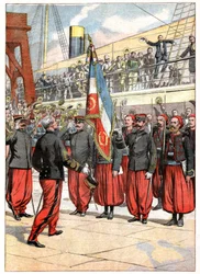 O Terceiro Regimento Zouaves em Marselha
