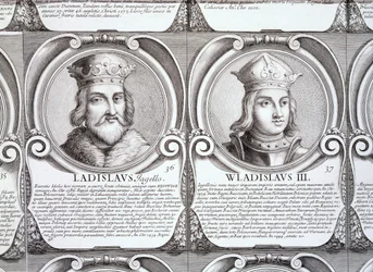 Wladyslaw II Jagiello, e Wladyslaw III Warnenczyk, não. 36 e 37 da 