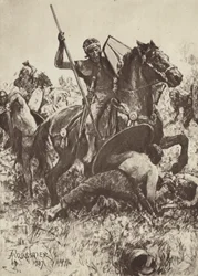 Cavalaria Auxiliar atacando Tribos Alemães