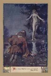 Ela lentamente levantou os braços e os abriu para ele