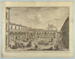 Vista de Florença, Placa de "Escolha da XXIV Vistas dos principais bairros, praças, igrejas e palácios da cidade de Florença"