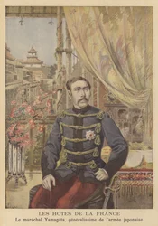 Convidados da França: Marechal Yamagata, Generalíssimo do Exército Japonês