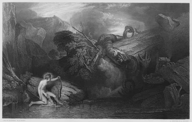Apollo Killing the Python, da foto na National Gallery