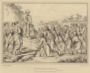 A entrega da lei, Êxodo