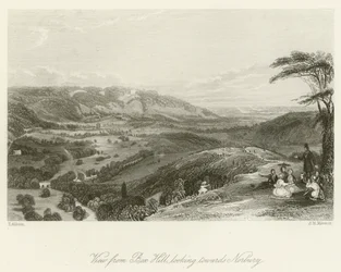 Vista da Box Hill, olhando para Norbury
