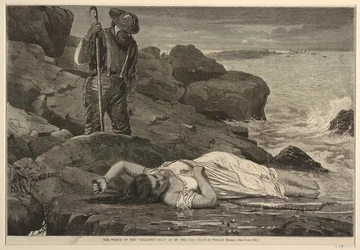 The Wreck of the "Atlantic" - Cast up by the Sea